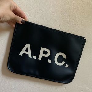 A.P.C. APC Leather Pouch Clutch